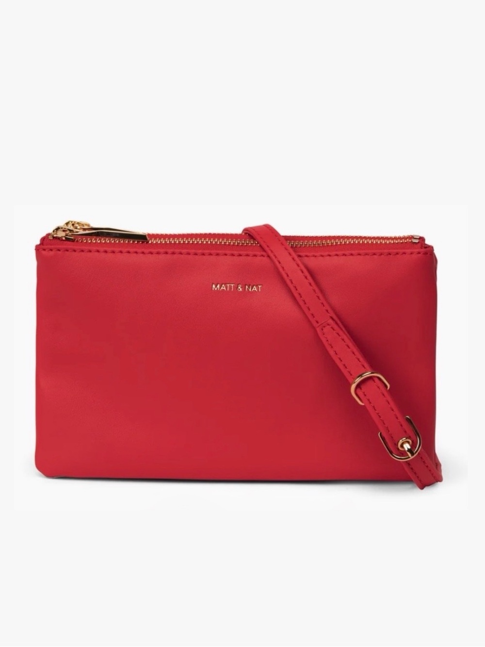 Matt & Nat Red Triplet Crossbody Bag